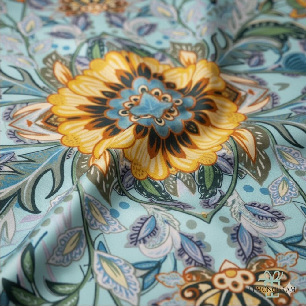 Floral Patterned Scarf - Picture 3 of 5